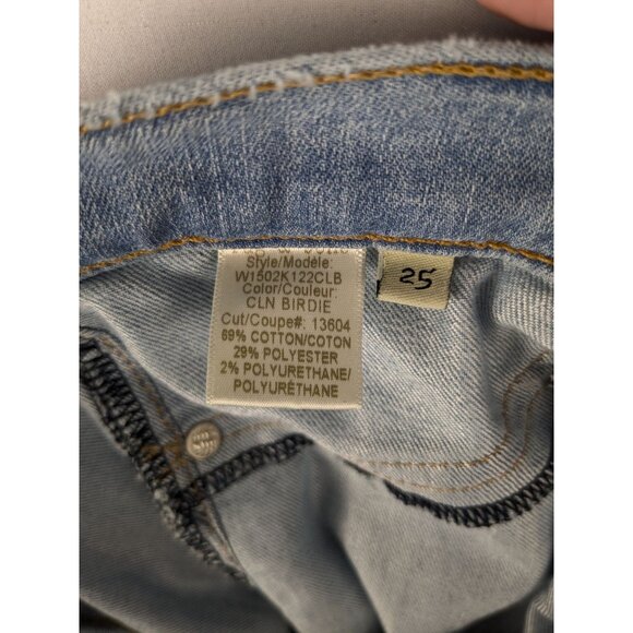 Rag & Bone Jeans Womens 25 Light Wash Skinny Raw Hem - Picture 9 of 10